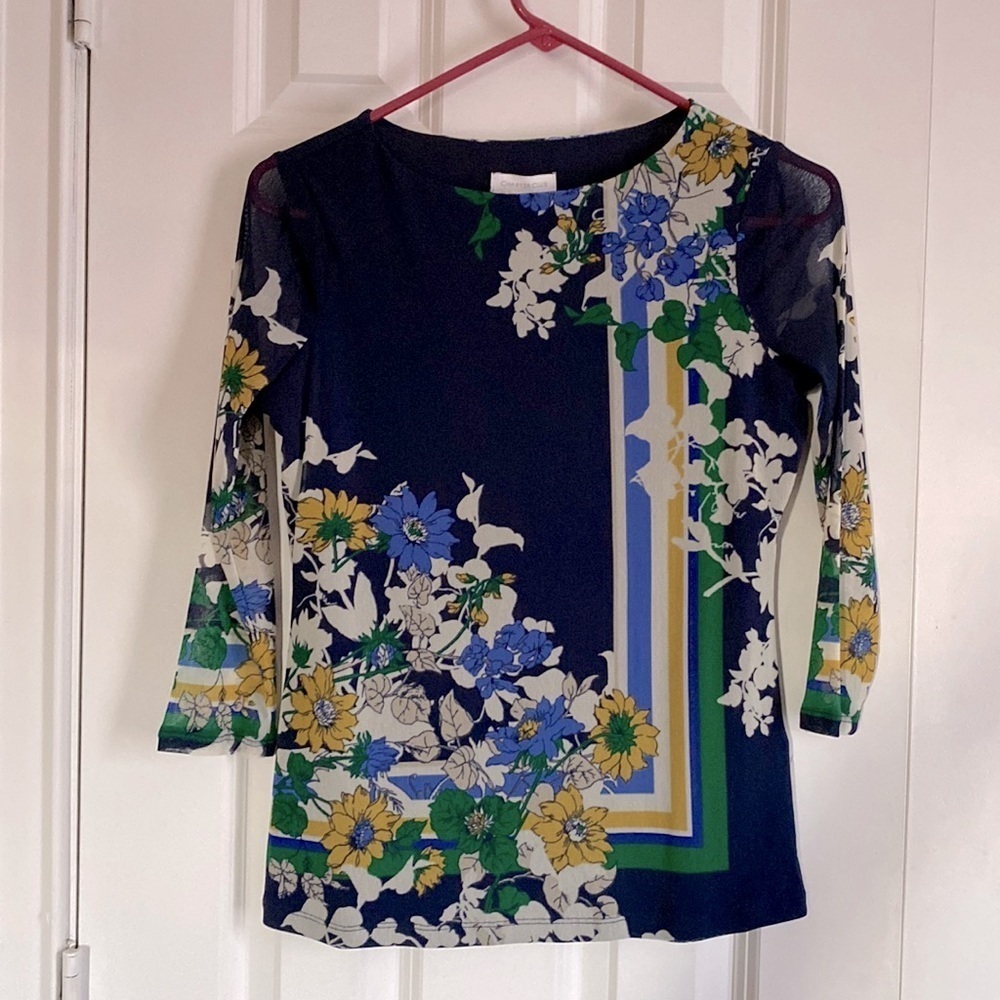 Nwt Charter Club Classic Melange Shirt Petite (Pp)